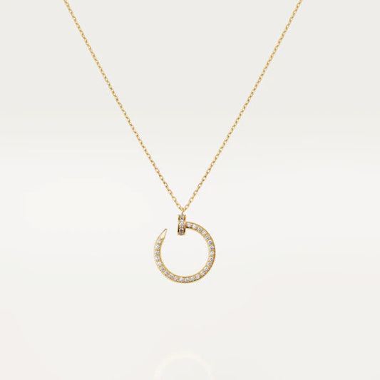 [Renovia Jewelry]JUSTE NECKLACE GOLD DIAMONDS