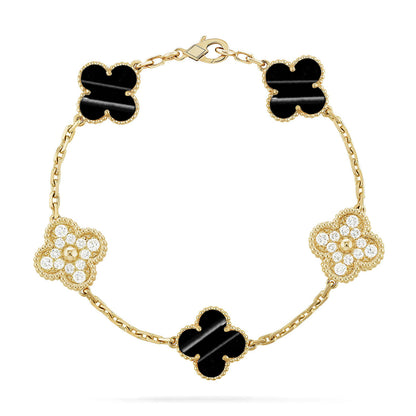 [Renovia Jewelry] CLOVER 5 MOTIF PULSAR STONE BRACELET COLLECTION