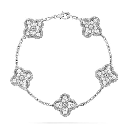 [StRenovia Jewelryar Jewelry] CLOVER 5 MOTIF FULL DIAMOND BRACELET COLLECTION