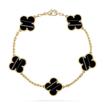 [Renovia Jewelry] CLOVER 5 MOTIF PULSAR STONE BRACELET COLLECTION