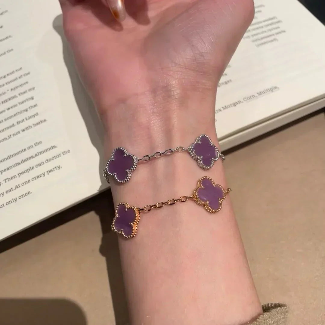 [Renovia Jewelry] CLOVER 5 MOTIF VIOLET BRACELET COLLECTION