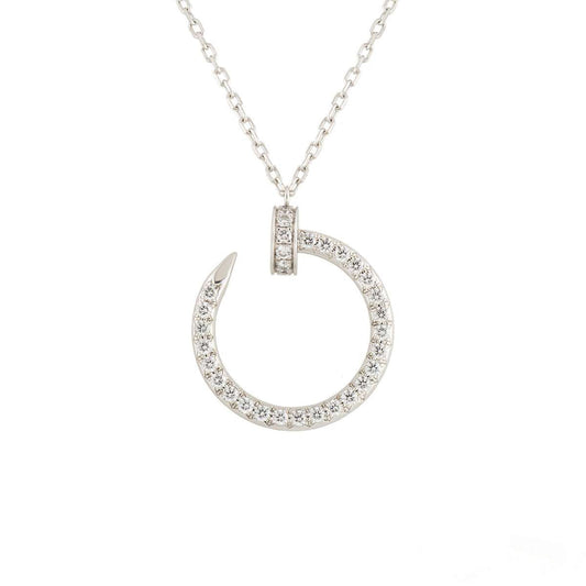 [Renovia Jewelry]JUSTE NECKLACE SILVER DIAMONDS