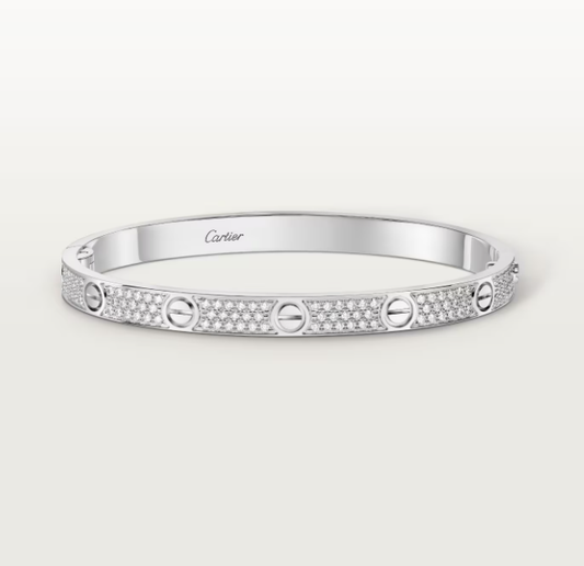 [Renovia Jewelry]NEW-LOVE-4.8MM-Width Diamond-Studded Bracelet