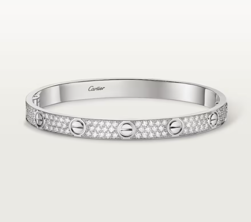 [Renovia Jewelry]NEW-LOVE-6.1MM-Width Diamond-Studded Bracelet