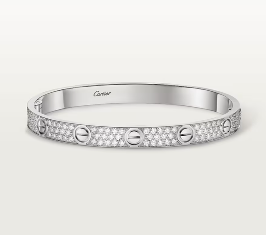 [Renovia Jewelry]NEW-LOVE-6.1MM-Width Diamond-Studded Bracelet