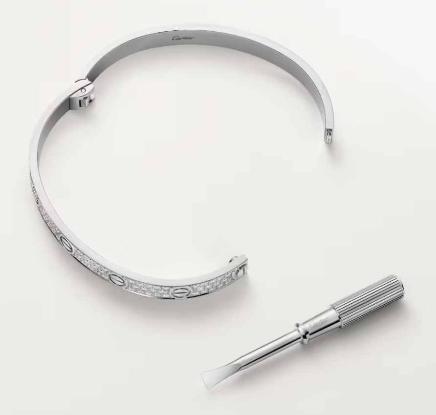 [Renovia Jewelry]NEW-LOVE-6.1MM-Width Diamond-Studded Bracelet