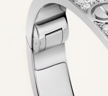 [Renovia Jewelry]NEW-LOVE-6.1MM-Width Diamond-Studded Bracelet