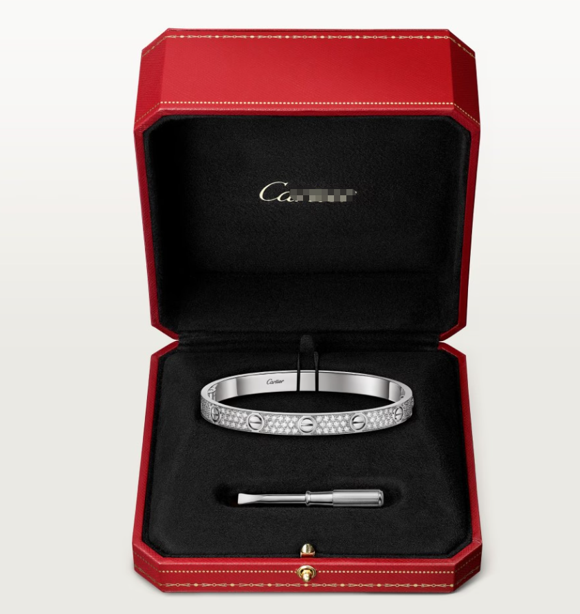 [Renovia Jewelry]NEW-LOVE-6.1MM-Width Diamond-Studded Bracelet
