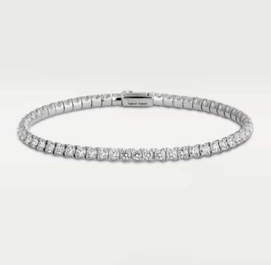 [Renovia Jewelry]  CLASSIC BASEBALL BRACELAT, 52 DIAMOND