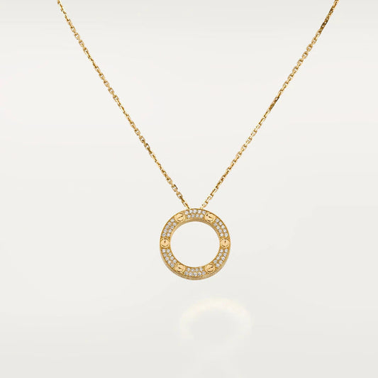 [Renovia Jewelry]LOVE NECKLACE ADJUSTABLE ROSE GOLD